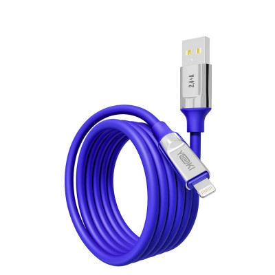 Кабель для зарядки и обмена данными USB Yoki YK-UL61 ULTRA Series USB/Lightning 12W 2.4A/5V 1.2 m Blue Кабель для зарядки и обмена данными USB Yoki YK-UL61 ULTRA Series USB/Lightning 12W 2.4A/5V 1.2 m Blue