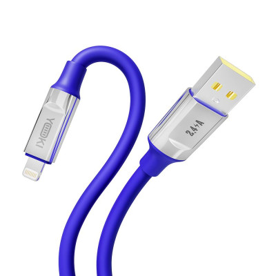 Кабель для зарядки и обмена данными USB Yoki YK-UL61 ULTRA Series USB/Lightning 12W 2.4A/5V 1.2 m Blue Кабель для зарядки и обмена данными USB Yoki YK-UL61 ULTRA Series USB/Lightning 12W 2.4A/5V 1.2 m Blue