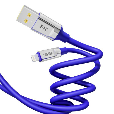 Кабель для зарядки и обмена данными USB Yoki YK-UL61 ULTRA Series USB/Lightning 12W 2.4A/5V 1.2 m Blue Кабель для зарядки и обмена данными USB Yoki YK-UL61 ULTRA Series USB/Lightning 12W 2.4A/5V 1.2 m Blue