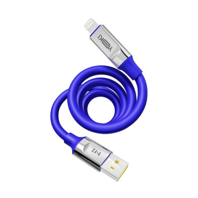 Кабель для зарядки и обмена данными USB Yoki YK-UL61 ULTRA Series USB/Lightning 12W 2.4A/5V 1.2 m Blue Кабель для зарядки и обмена данными USB Yoki YK-UL61 ULTRA Series USB/Lightning 12W 2.4A/5V 1.2 m Blue