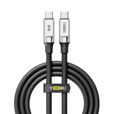 Кабель для зарядки и обмена данными USB Yoki YK-UL61 ULTRA Series Type-C to Type-C 60W 3A/20V 1.2 m Black