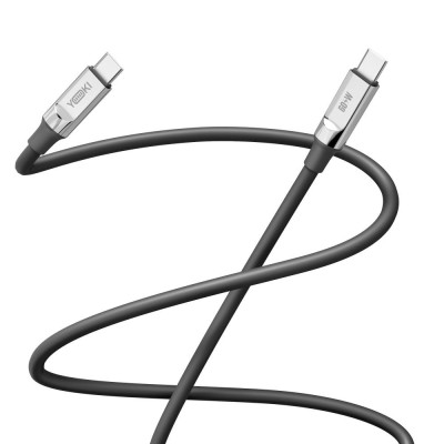 Кабель для зарядки и обмена данными USB Yoki YK-UL61 ULTRA Series Type-C to Type-C 60W 3A/20V 1.2 m Black