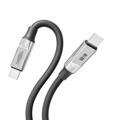 Кабель для зарядки и обмена данными USB Yoki YK-UL61 ULTRA Series Type-C to Type-C 60W 3A/20V 1.2 m Black