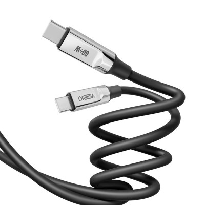 Кабель для зарядки и обмена данными USB Yoki YK-UL61 ULTRA Series Type-C to Type-C 60W 3A/20V 1.2 m Black