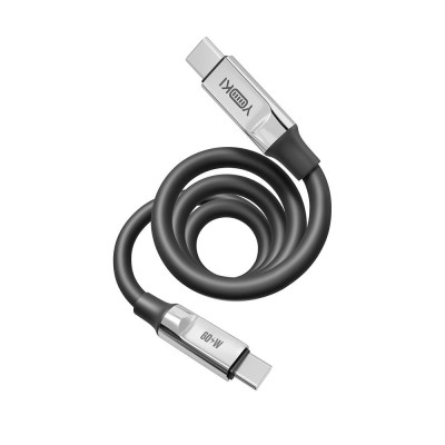 Кабель для зарядки и обмена данными USB Yoki YK-UL61 ULTRA Series Type-C to Type-C 60W 3A/20V 1.2 m Black