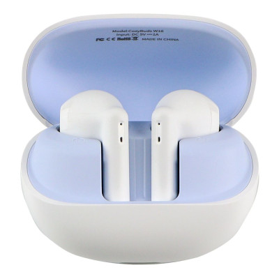 Беспроводные наушники Remax W16 CozyBuds TWS 300/35mah Bluetooth V5.3 Белый (33258_3030225)