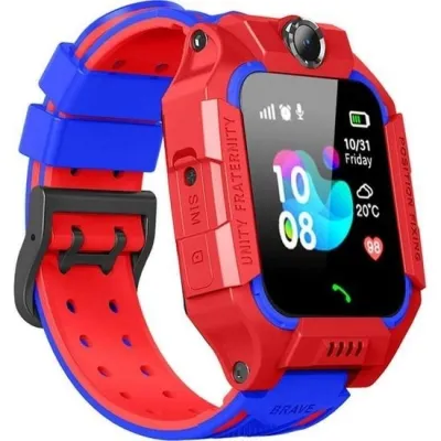 Дитячий смарт-годинник Smart Q19 з камерою прослуховуванням Sim-картою Red Blue (16111-hbr)