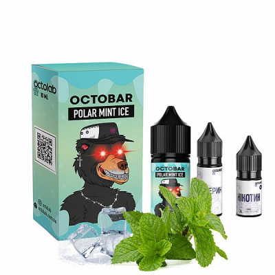 Набір для самозамісу сольового Octobar 30 мл 0-50 мг Polar Mint Ice М'ята (16128-hbr)