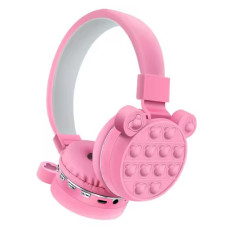 Дитячі бездротові навушники RIAS AH-806G Pop It Bluetooth Pink (3_04772)