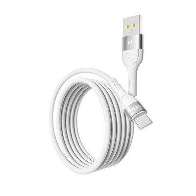 Кабель для заряджання та обміну даними Yoki YK-EX11 EXTRA Series USB/Type C 60W 3A/20V 1.2 m White Кабель для заряджання та обміну даними Yoki YK-EX11 EXTRA Series USB/Type C 60W 3A/20V 1.2 m White