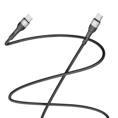 Кабель для зарядки и обмена данными Yoki YK-EX11 EXTRA Series Type-C to Type-C 60W 3A/20V 1.2 m Black Кабель для зарядки и обмена данными Yoki YK-EX11 EXTRA Series Type-C to Type-C 60W 3A/20V 1.2 m Black