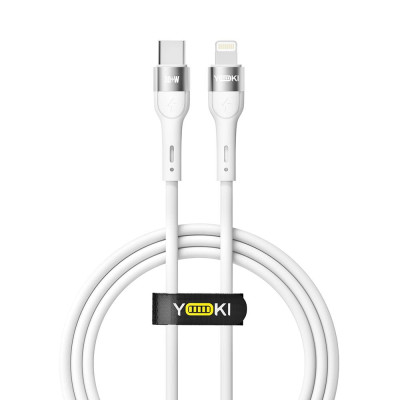 Кабель для зарядки и обмена данными Yoki YK-EX11 EXTRA Series Type-C to Lightning 30W 3A/10V 1.2 m White