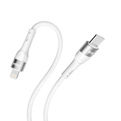 Кабель для зарядки и обмена данными Yoki YK-EX11 EXTRA Series Type-C to Lightning 30W 3A/10V 1.2 m White