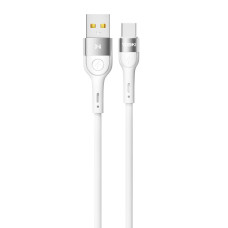 Кабель для зарядки и обмена данными USB Yoki YK-EX11 EXTRA Series USB/Type C 60W 3A/20V 0.25 m White