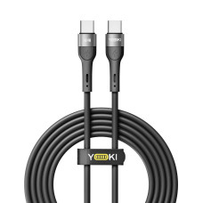 Кабель для зарядки и обмена данными USB Yoki YK-EX11 EXTRA Series Type-C to Type-C 60W 3A/20V 2 m Black