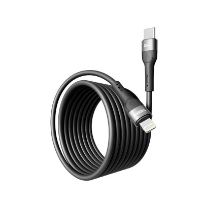 Кабель для заряджання та обміну даними USB Yoki YK-EX11 EXTRA Series Type-C to Lightning 30W 3A/10V 2 m Black Кабель для заряджання та обміну даними USB Yoki YK-EX11 EXTRA Series Type-C to Lightning 30W 3A/10V 2 m Black