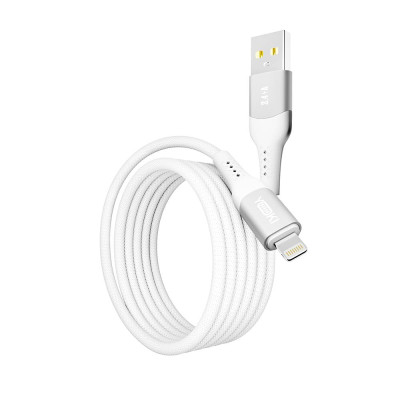 Кабель для зарядки и обмена данными Yoki YK-SO15 SOLID Series USB/Lightning 12W 2.4A/5V 1.2 м Белый Кабель для зарядки и обмена данными Yoki YK-SO15 SOLID Series USB/Lightning 12W 2.4A/5V 1.2 м Белый