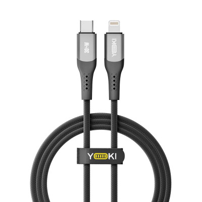 Кабель для зарядки и обмена данными Yoki YK-SO15 SOLID Series Type-C to Lightning 30W 3A/10V 1.2 м Черный