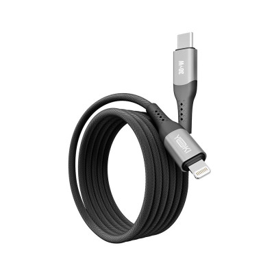 Кабель для зарядки и обмена данными Yoki YK-SO15 SOLID Series Type-C to Lightning 30W 3A/10V 1.2 м Черный Кабель для зарядки и обмена данными Yoki YK-SO15 SOLID Series Type-C to Lightning 30W 3A/10V 1.2 м Черный