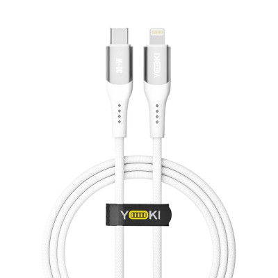 Кабель для зарядки и обмена данными Yoki YK-SO15 SOLID Series Type-C to Lightning 30W 3A/10V 1.2 м Белый