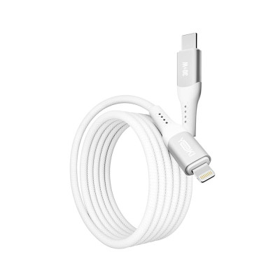 Кабель для заряджання та обміну даними Yoki YK-SO15 SOLID Series Type-C to Lightning 30W 3A/10V 1.2 м Білий Кабель для заряджання та обміну даними Yoki YK-SO15 SOLID Series Type-C to Lightning 30W 3A/10V 1.2 м Білий