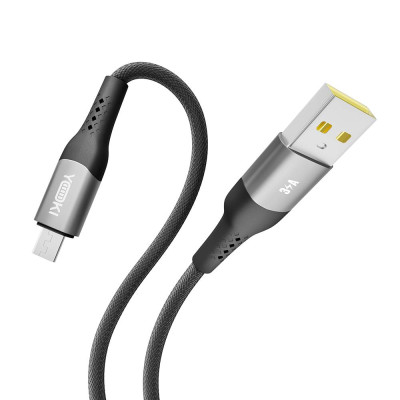 Кабель для зарядки и обмена данными Yoki YK-SO15 SOLID Series USB/МicroUSB 60W 3A/20V 2 м Черный Кабель для зарядки и обмена данными Yoki YK-SO15 SOLID Series USB/МicroUSB 60W 3A/20V 2 м Черный