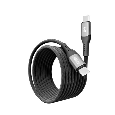 Кабель для зарядки и обмена данными USB Yoki YK-SO15 SOLID Series Type-C to Type-C 60W 3A/20V 2 м Черный Кабель для зарядки и обмена данными USB Yoki YK-SO15 SOLID Series Type-C to Type-C 60W 3A/20V 2 м Черный