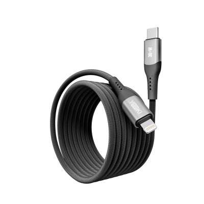Кабель для зарядки и обмена данными Yoki YK-SO15 SOLID Series Type-C to Lightning 30W 3A/10V 2 м Черный