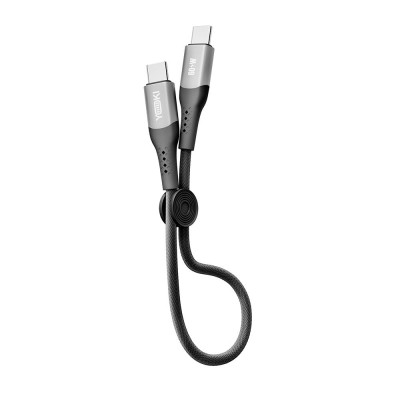 Кабель для зарядки и обмена данными USB Yoki YK-SO15 SOLID Series Type-C to Type-C 60W 3A/20V 0.25 м Черный Кабель для зарядки и обмена данными USB Yoki YK-SO15 SOLID Series Type-C to Type-C 60W 3A/20V 0.25 м Черный