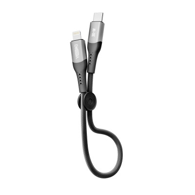 Кабель для зарядки и обмена данными Yoki YK-SO15 SOLID Series Type-C to Lightning 30W 3A/10V 0.25 м Черный Кабель для зарядки и обмена данными Yoki YK-SO15 SOLID Series Type-C to Lightning 30W 3A/10V 0.25 м Черный