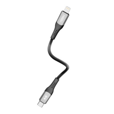Кабель для зарядки и обмена данными Yoki YK-SO15 SOLID Series Type-C to Lightning 30W 3A/10V 0.25 м Черный Кабель для зарядки и обмена данными Yoki YK-SO15 SOLID Series Type-C to Lightning 30W 3A/10V 0.25 м Черный