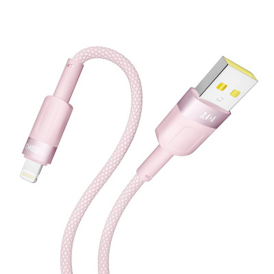 Кабель для зарядки и обмена данными USB Yoki YK-ST41 STYLE Series USB/Lightning 12W 2.4A/5V 1.2 м Розовый Кабель для зарядки и обмена данными USB Yoki YK-ST41 STYLE Series USB/Lightning 12W 2.4A/5V 1.2 м Розовый