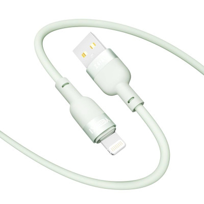 Кабель для заряджання та обміну даними USB Yoki YK-SI50 SILICONE Series USB/Lightning 12W 2.4A/5V 1.2 м Зелений Кабель для заряджання та обміну даними USB Yoki YK-SI50 SILICONE Series USB/Lightning 12W 2.4A/5V 1.2 м Зелений