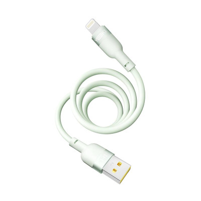 Кабель для заряджання та обміну даними USB Yoki YK-SI50 SILICONE Series USB/Lightning 12W 2.4A/5V 1.2 м Зелений Кабель для заряджання та обміну даними USB Yoki YK-SI50 SILICONE Series USB/Lightning 12W 2.4A/5V 1.2 м Зелений