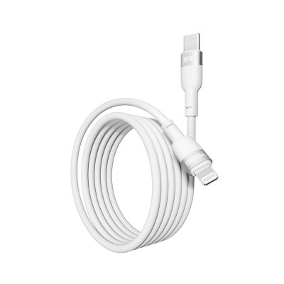 Кабель для заряджання та обміну даними USB Yoki YK-SI50 SILICONE Series Type-C to Lightning 30W 3A/10V 1.2 м Білий