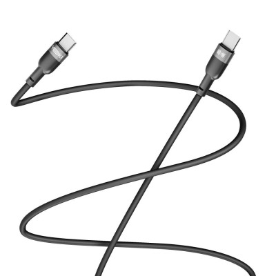 Кабель для зарядки и обмена данными USB Yoki YK-SI50 SILICONE Series Type-C to Type-C 60W 3A/20V 1.2 м Черный Кабель для зарядки и обмена данными USB Yoki YK-SI50 SILICONE Series Type-C to Type-C 60W 3A/20V 1.2 м Черный