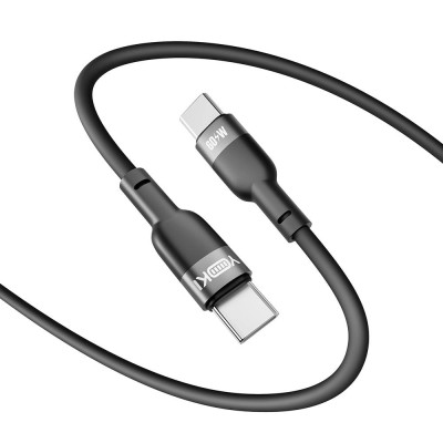 Кабель для зарядки и обмена данными USB Yoki YK-SI50 SILICONE Series Type-C to Type-C 60W 3A/20V 1.2 м Черный Кабель для зарядки и обмена данными USB Yoki YK-SI50 SILICONE Series Type-C to Type-C 60W 3A/20V 1.2 м Черный