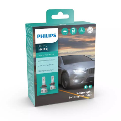 Комплект светодиодных ламп Philips HIR2 11012U51X2 LED Ultinon Pro5100 +160% Комплект светодиодных ламп Philips HIR2 11012U51X2 LED Ultinon Pro5100 +160%