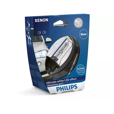 Ксеноновая лампа Philips 85126WHV2S1 D2R 85V 35W P32d-3 WhiteVision gen2 5000K Ксеноновая лампа Philips 85126WHV2S1 D2R 85V 35W P32d-3 WhiteVision gen2 5000K