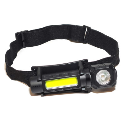 Фонарь аккумуляторный налобный HeadLight WJ-988 3W+COB3W