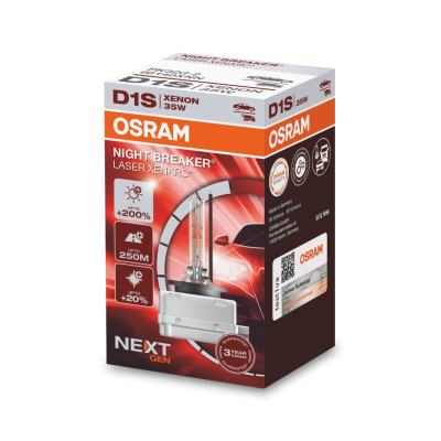 Ксенонова лампа Osram 66140XNN Night Breaker Laser +200% D1S 85V 35W P32d-2 XENARC Ксенонова лампа Osram 66140XNN Night Breaker Laser +200% D1S 85V 35W P32d-2 XENARC