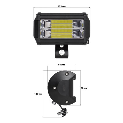 Светодиодная фара AllLight JR-COB-90W/S spot 10-30V Светодиодная фара AllLight JR-COB-90W/S spot 10-30V