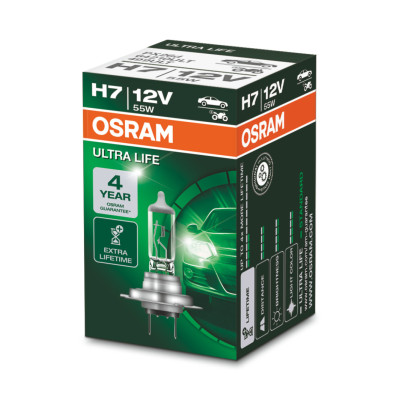 Галогеновая лампа Osram 64210ULT UltraLife H7 55W 12V PX26d Галогеновая лампа Osram 64210ULT UltraLife H7 55W 12V PX26d