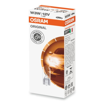 Вказівна лампа розжарювання Osram 2821FS W3W 12V W2.1X9.5D Вказівна лампа розжарювання Osram 2821FS W3W 12V W2.1X9.5D