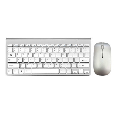 Комплект беспроводной клавиатура с мышью Weibo WB-8066 2.4Ghz White