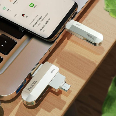 Флеш память USB Hoco UD10 Type-C 64 GB USB 3.0 Steel (30037_2475601) Флеш память USB Hoco UD10 Type-C 64 GB USB 3.0 Steel (30037_2475601)