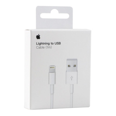 Кабель для заряджання Apple USB/Lightning 1 m Білий Кабель для заряджання Apple USB/Lightning 1 m Білий