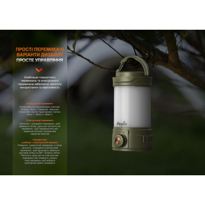 Кемпінговий ліхтар Fenix CL26R Pro 9 режимів 2194830974 Кемпінговий ліхтар Fenix CL26R Pro 9 режимів 2194830974