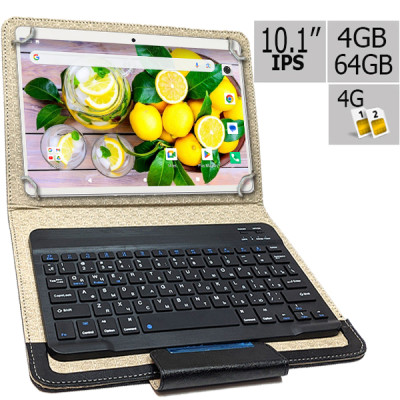 Планшет и чехол с Bluetooth клавиатурой Adronix S 464 LTE IPS 10.1