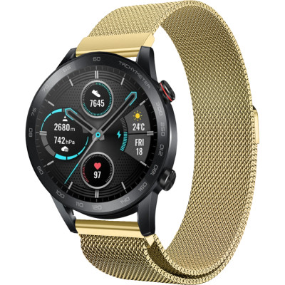 Ремешок 22 мм миланская петля BeWatch для Honor Magic Watch 2 46mm Золотой (1020228.1U)
